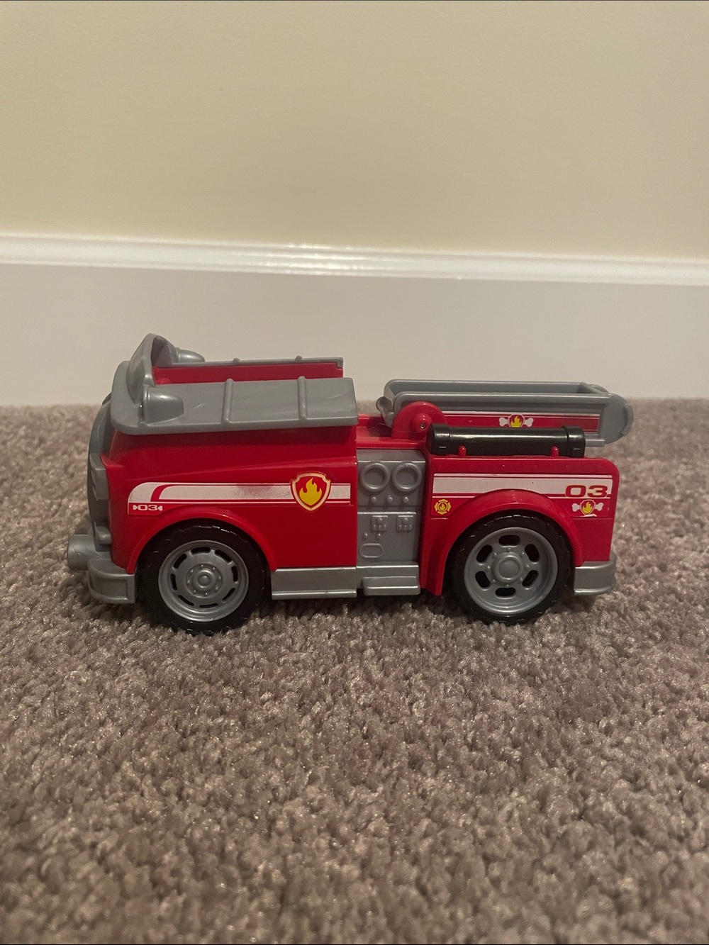 Paw Patrol Red and Gray Rescue Fire Truck Toy